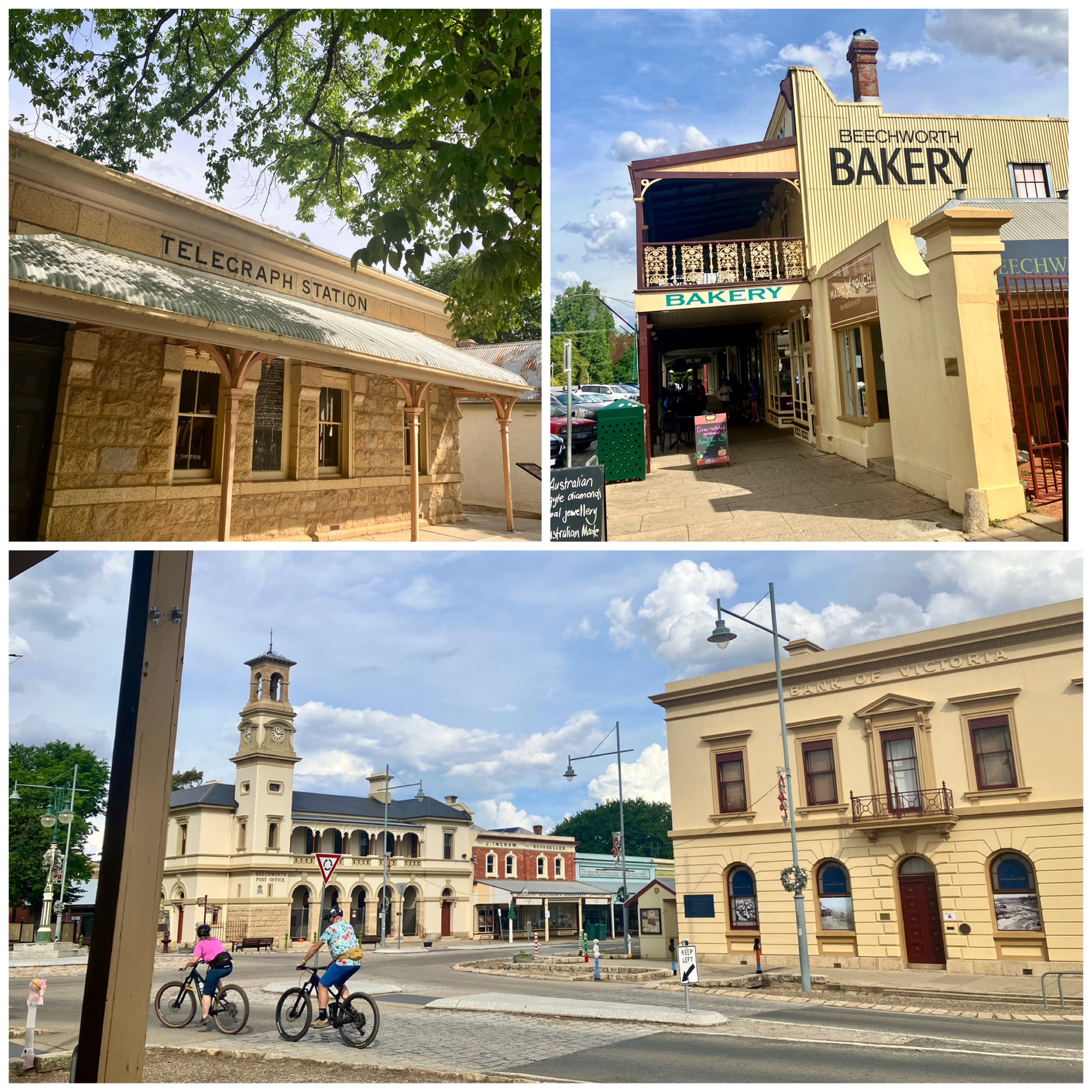Scenes of the buildings in Beechworth, Victoria