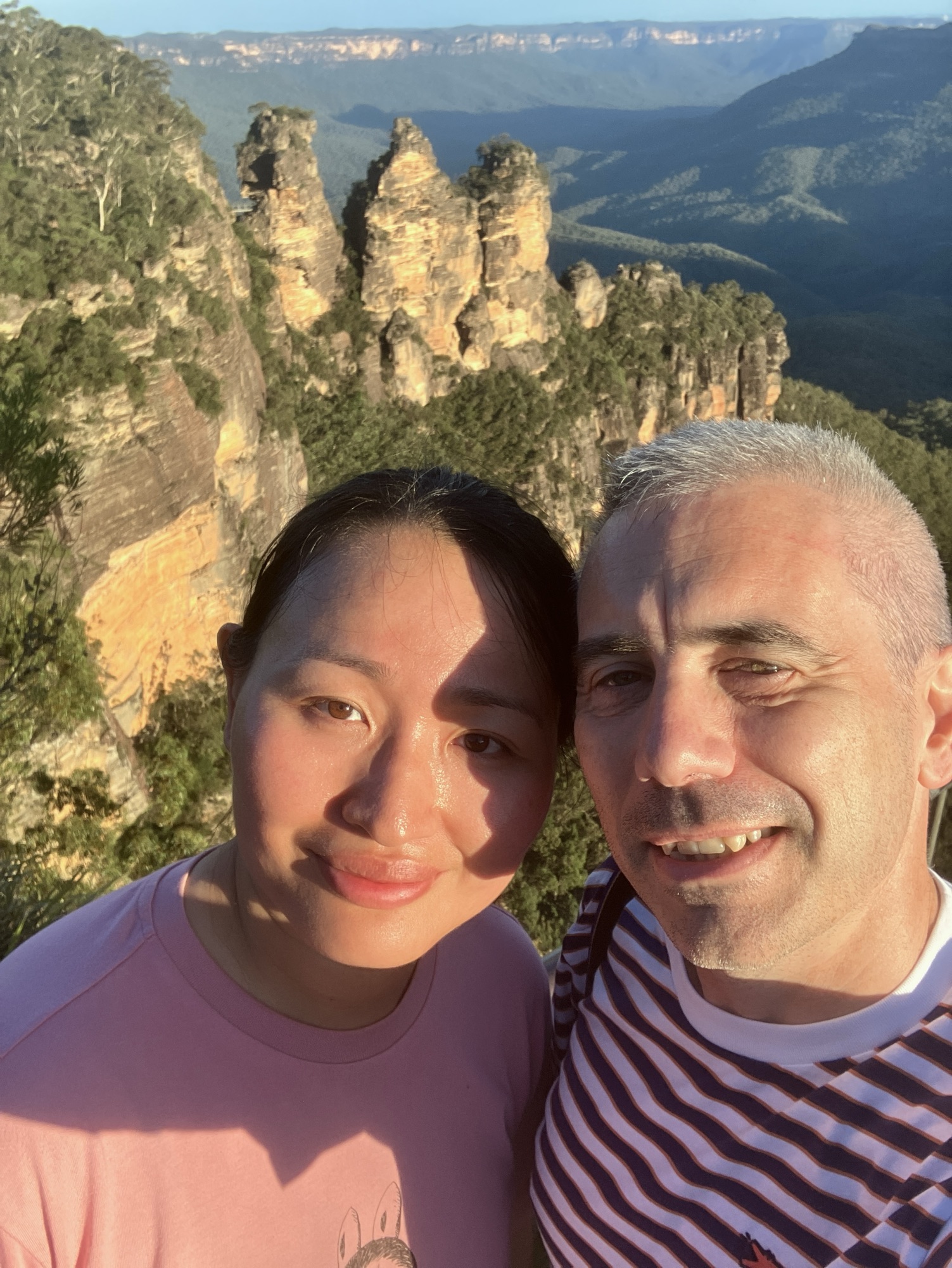 A couple at a lookout